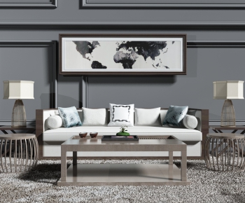 New Chinese Style Sofa Combination-ID:228271621