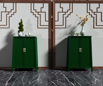 New Chinese Style Side Cabinet-ID:557231284