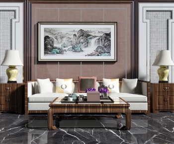 New Chinese Style Sofa Combination-ID:823759692