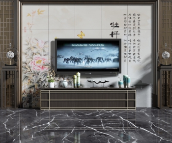 New Chinese Style TV Cabinet-ID:766232979