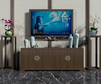 New Chinese Style TV Cabinet-ID:852570999