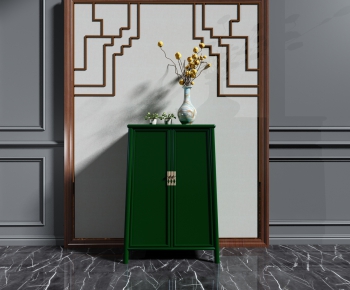 New Chinese Style Side Cabinet-ID:532494833