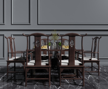 New Chinese Style Dining Table And Chairs-ID:167254163