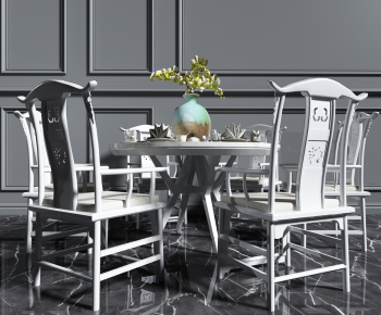 New Chinese Style Dining Table And Chairs-ID:886172278