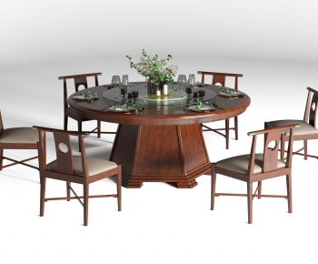 New Chinese Style Dining Table And Chairs-ID:153847336