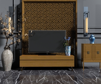 New Chinese Style TV Cabinet-ID:632475495