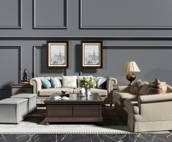 American Style Sofa Combination-ID:361286898