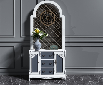 American Style Side Cabinet/Entrance Cabinet-ID:164445481