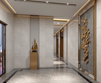 Modern Office Elevator Hall-ID:252664692