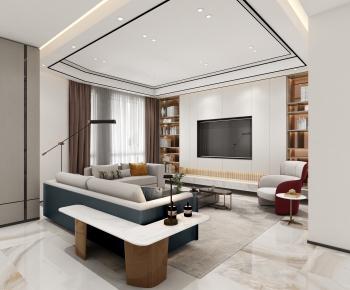 Modern A Living Room-ID:955422985