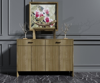 New Chinese Style Side Cabinet/Entrance Cabinet-ID:601886616