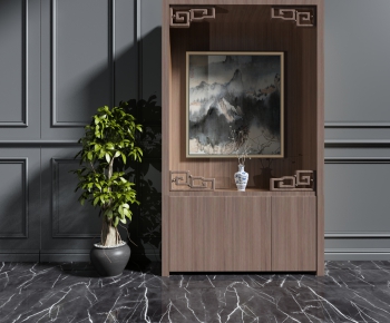 New Chinese Style Decorative Cabinet-ID:669314873