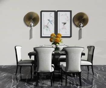 New Chinese Style Dining Table And Chairs-ID:986945577