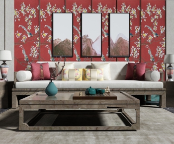 New Chinese Style Sofa Combination-ID:754339641
