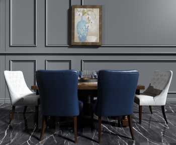 American Style Dining Table And Chairs-ID:156289966