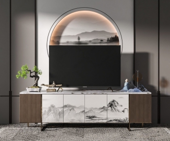 New Chinese Style TV Cabinet-ID:652401132