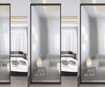 Modern Glass Screen Partition-ID:411062001