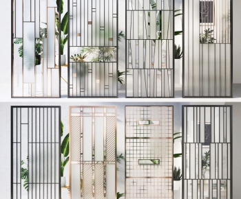Modern Glass Screen Partition-ID:645397902
