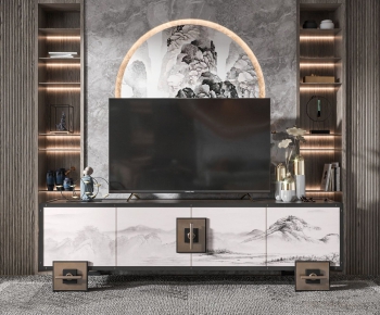 New Chinese Style TV Cabinet-ID:677382863