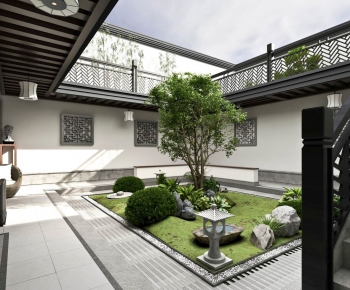 Modern Courtyard/landscape-ID:258706095
