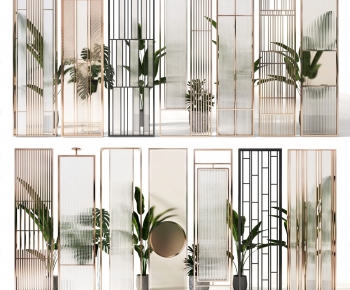 Modern Glass Screen Partition-ID:915330893