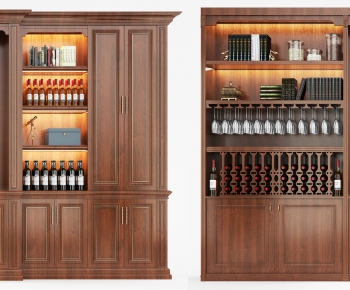 American Style Wine Cabinet-ID:221924072