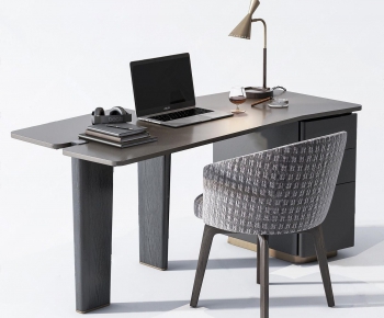 Modern Computer Desk And Chair-ID:573607929
