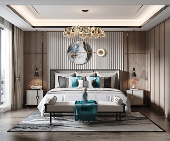 New Chinese Style Bedroom-ID:534811971