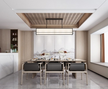 New Chinese Style Dining Room-ID:881057024