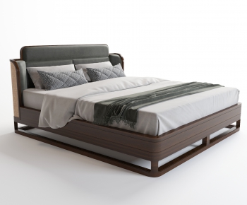 New Chinese Style Double Bed-ID:290788895