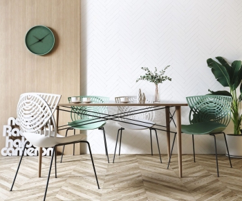 Nordic Style Dining Table And Chairs-ID:988969098