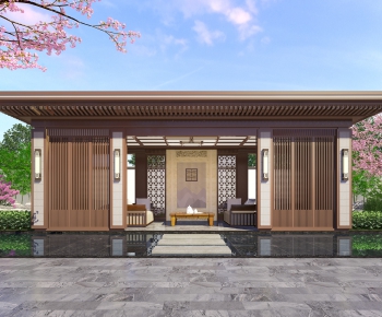New Chinese Style Building Component-ID:433563955