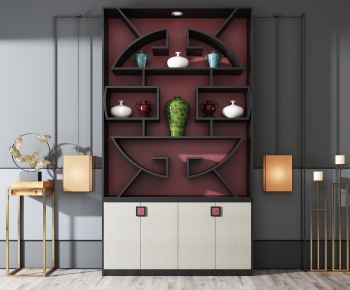 New Chinese Style Decorative Cabinet-ID:345005042