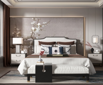 New Chinese Style Bedroom-ID:315624957