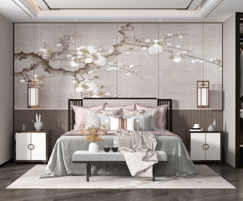 New Chinese Style Bedroom-ID:855706935