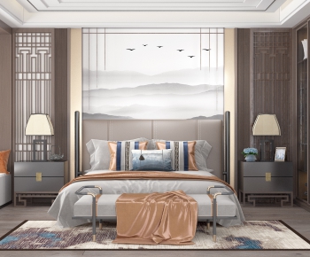 New Chinese Style Bedroom-ID:147342922