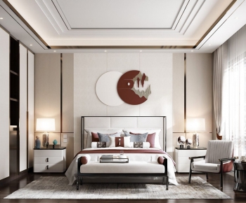 New Chinese Style Bedroom-ID:408993962