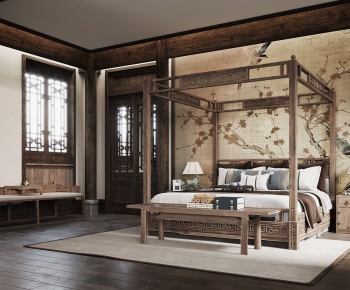 New Chinese Style Bedroom-ID:462554936