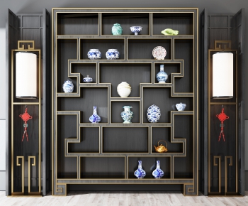 New Chinese Style Decorative Cabinet-ID:476130011