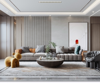 Modern A Living Room-ID:783257961