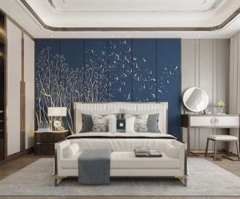 New Chinese Style Bedroom-ID:873212105