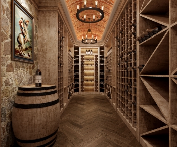 American Style Wine Cellar/Wine Tasting Room-ID:126514917