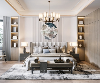 New Chinese Style Bedroom-ID:691607952