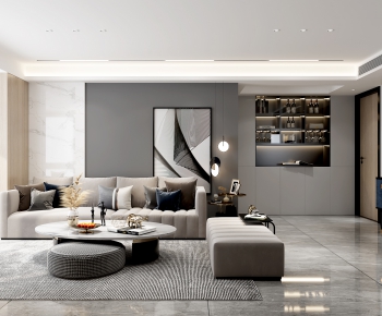 Modern A Living Room-ID:526161915