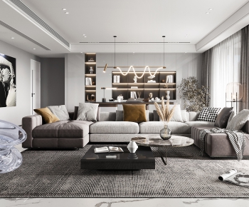 Modern A Living Room-ID:421652085