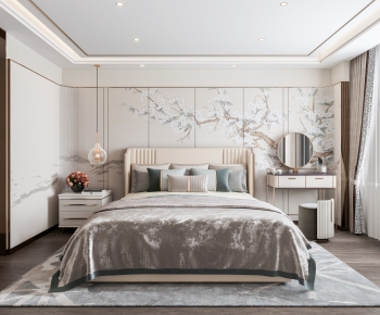 New Chinese Style Bedroom-ID:333887107