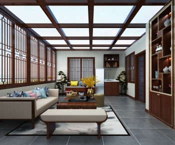 New Chinese Style Glass Sun Room-ID:269879103