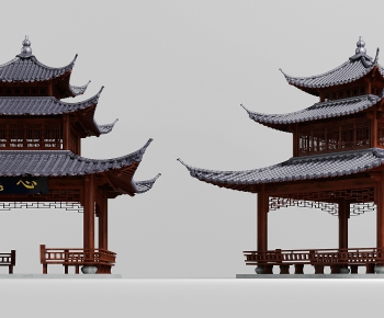 New Chinese Style Building Component-ID:499624016