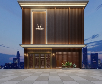 Southeast Asian Style Facade Element-ID:378655912