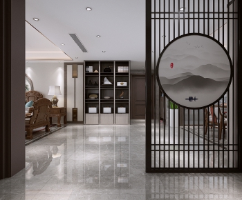 New Chinese Style Hallway-ID:551107881